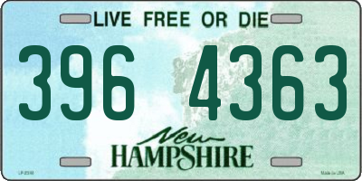 NH license plate 3964363