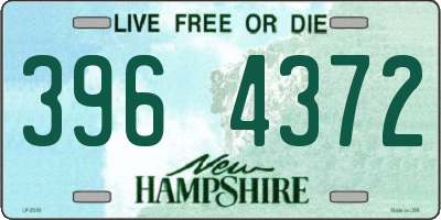 NH license plate 3964372