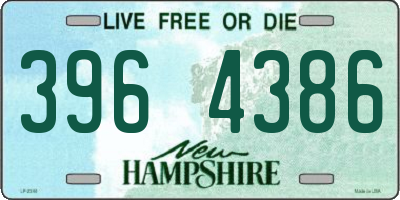 NH license plate 3964386