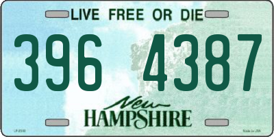 NH license plate 3964387