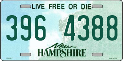 NH license plate 3964388