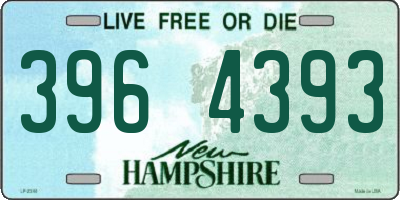NH license plate 3964393