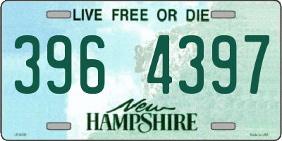 NH license plate 3964397