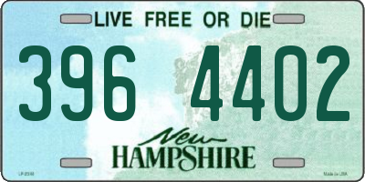 NH license plate 3964402