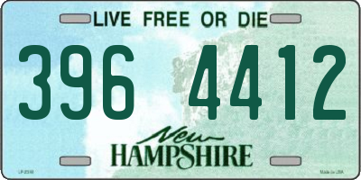 NH license plate 3964412