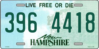 NH license plate 3964418