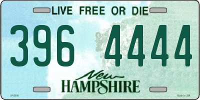 NH license plate 3964444