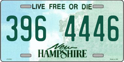 NH license plate 3964446