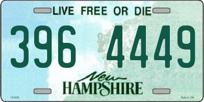 NH license plate 3964449