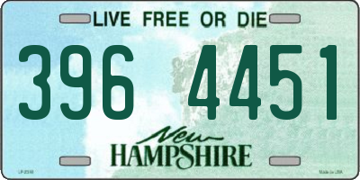 NH license plate 3964451