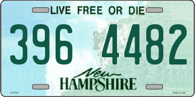 NH license plate 3964482