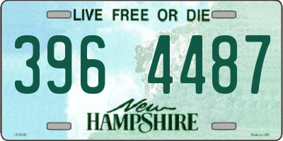 NH license plate 3964487