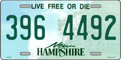 NH license plate 3964492