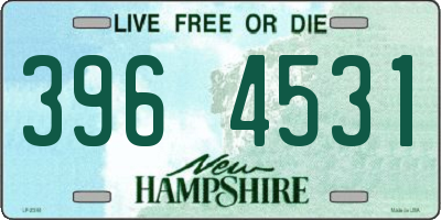 NH license plate 3964531