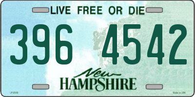 NH license plate 3964542