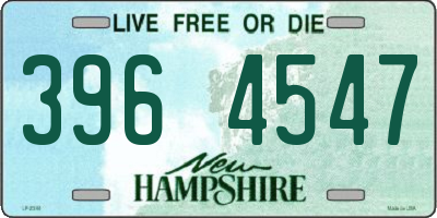 NH license plate 3964547