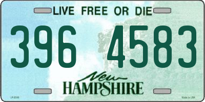 NH license plate 3964583