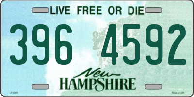 NH license plate 3964592