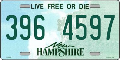 NH license plate 3964597