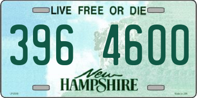 NH license plate 3964600