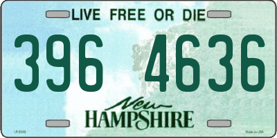 NH license plate 3964636