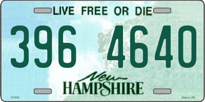 NH license plate 3964640