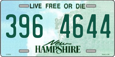 NH license plate 3964644