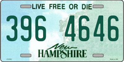 NH license plate 3964646