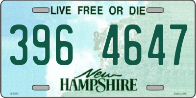 NH license plate 3964647