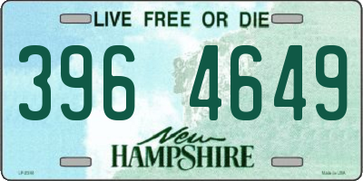 NH license plate 3964649