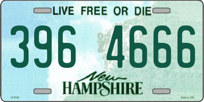 NH license plate 3964666