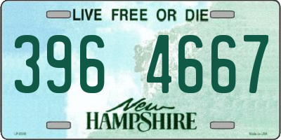NH license plate 3964667