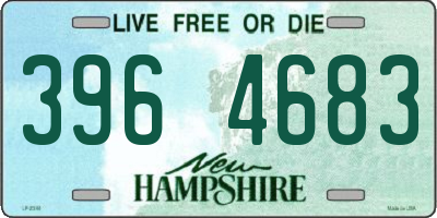 NH license plate 3964683