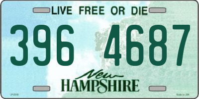 NH license plate 3964687