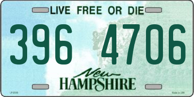 NH license plate 3964706