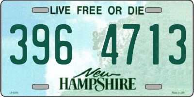 NH license plate 3964713