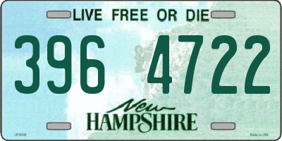 NH license plate 3964722