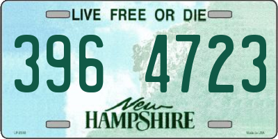 NH license plate 3964723