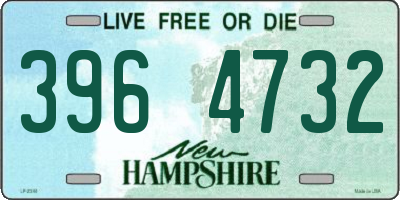 NH license plate 3964732