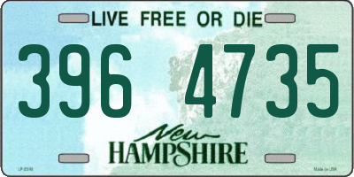 NH license plate 3964735