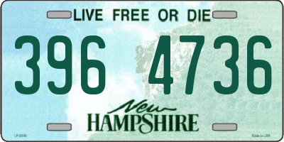 NH license plate 3964736