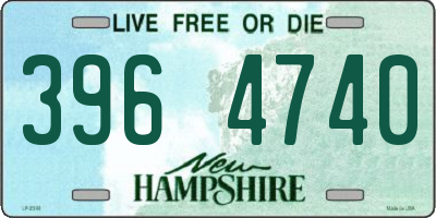 NH license plate 3964740