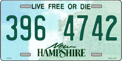 NH license plate 3964742