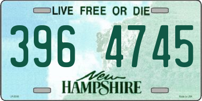 NH license plate 3964745