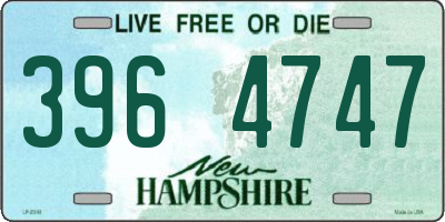 NH license plate 3964747