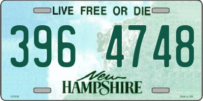 NH license plate 3964748