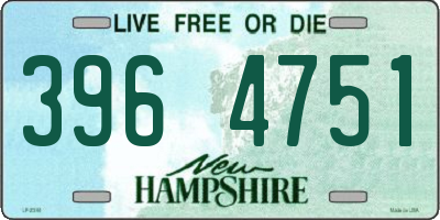 NH license plate 3964751