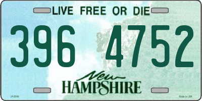 NH license plate 3964752