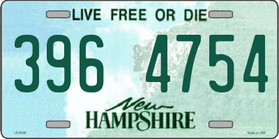 NH license plate 3964754