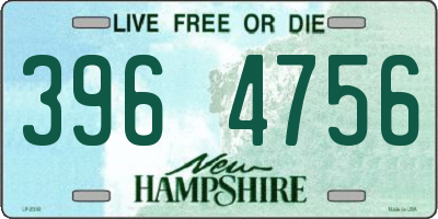 NH license plate 3964756